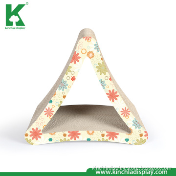 Triangle Cardboard Cat Scratcher House /Cat Scratch Toy House
